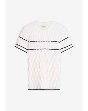 bonprix Pull À Manches Courtes - Blanc