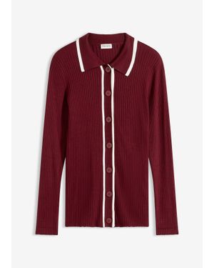 bonprix Cardigan Chic - Rouge