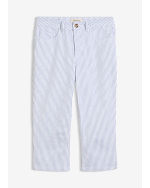 bonprix Capri Jeans, Mid Waist - Blauw