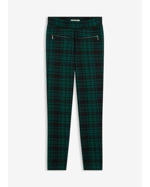 bonprix Jersey Broek Van Jacquard - Groen