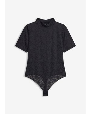 bonprix Body-String En Matière Douce - Noir