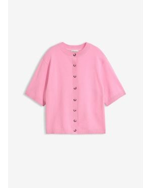 bonprix Gilet En Fine Maille - Rose