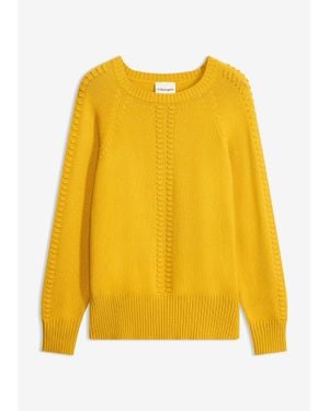 bonprix Pull À Manches Chauve-Souris - Jaune