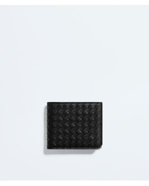 Bottega Veneta Intrecciato Piccolo Bi-Fold Portemonnaie Mit Münzfach - Weiß