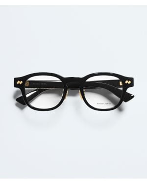 Bottega Veneta Intrecciato Panthos Eyeglasses - Black