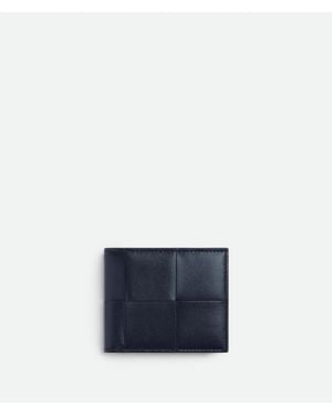 Bottega Veneta Cassette Bi-Fold Portemonnaie - Blau