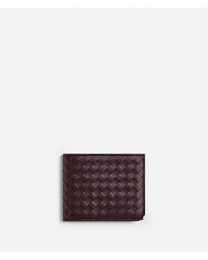 Bottega Veneta Intrecciato Piccolo Bi-Fold Portemonnaie - Lila