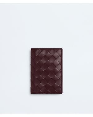 Bottega Veneta Intrecciato Passport Case - Red