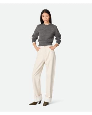 Bottega Veneta Bunte Jeans Mit Umschlag - Natur