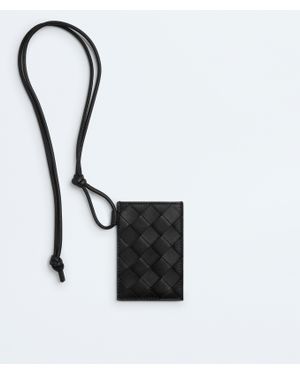 Bottega Veneta Intrecciato Badge Holder - White