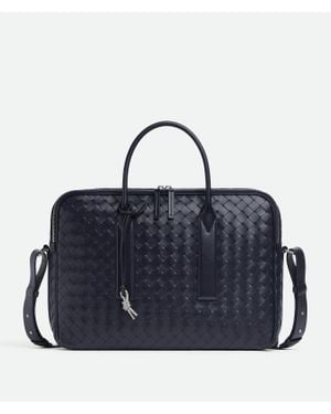 Bottega Veneta Getaway Briefcase - Blue