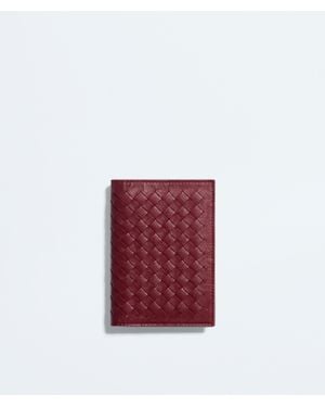 Bottega Veneta Woven Mycelium Passport Case - Red