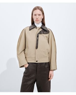 Bottega Veneta Relaxed Fit Lightweight Cotton Jacket - Natural