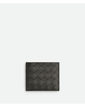 Bottega Veneta Intrecciato Bi-Fold Wallet - Grey