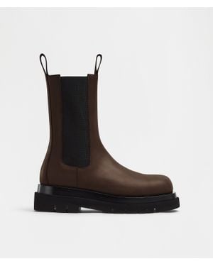 Bottega Veneta Lug Chelsea Boot - Black