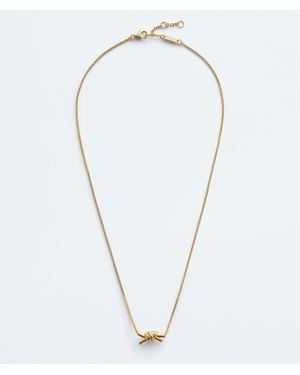 Bottega Veneta Knot Necklace - Blue