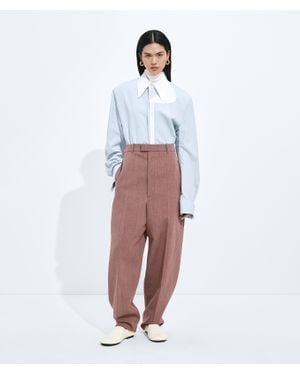 Bottega Veneta Wool And Linen Trousers - White