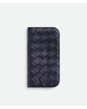 Bottega Veneta Intrecciato Iphone 16 Pro Foglio Case - Blue