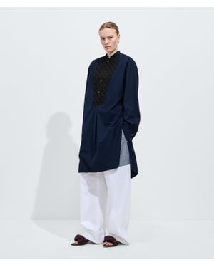 Bottega Veneta Cotton Poplin Top - Blue