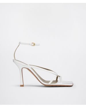 Bottega Veneta Leather Stretch Sandals 90 - White