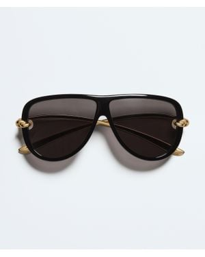 Bottega Veneta Aviator Knot Sunglasses - Black