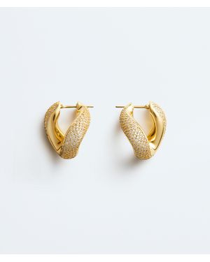 Bottega Veneta Prisma Chain Earrings - White