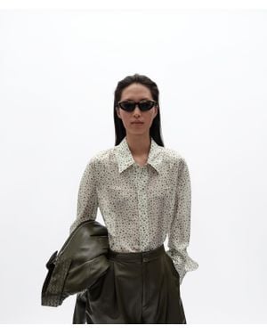 Bottega Veneta Seidenhemd Mit Aufdruck - Mehrfarbig