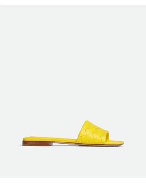 Bottega Veneta Parco Flat Mule - Yellow