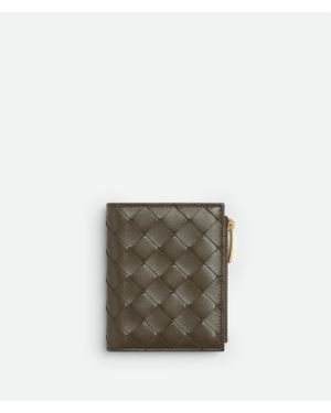 Bottega Veneta Kleines Intrecciato Bi-Fold Portemonnaie - Mehrfarbig