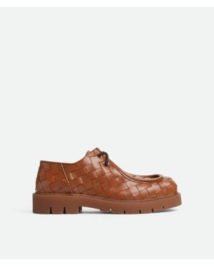 Bottega Veneta Haddock Lace-Up Shoe - Brown