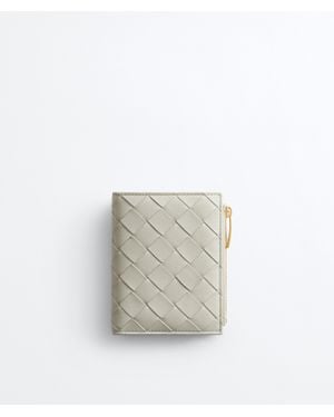 Bottega Veneta Intrecciato Small Bi-Fold Wallet - White