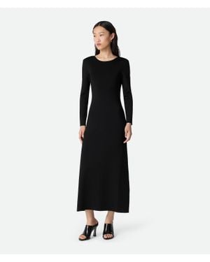 Bottega Veneta Compact Viscose Dress - Black