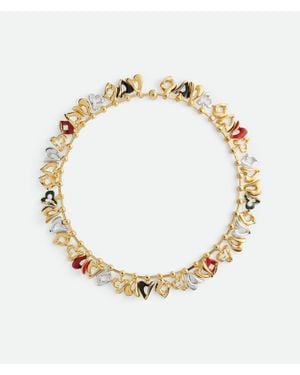 Bottega Veneta Cards Necklace - Metallic