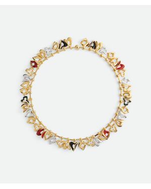 Bottega Veneta Cards Necklace - Metallic