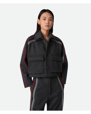 Bottega Veneta Jacke Aus Wolle Und Kaschmir - Schwarz