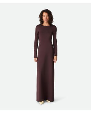 Bottega Veneta Compact Viscose Dress - Purple