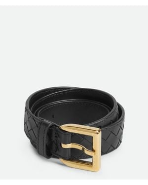 Bottega Veneta Intrecciato Piccolo Belt - Black