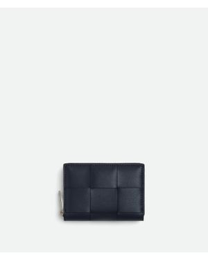 Bottega Veneta Cassette Geldbörse Mit Zip - Blau