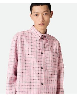 Bottega Veneta Printed Leather Shirt - Pink