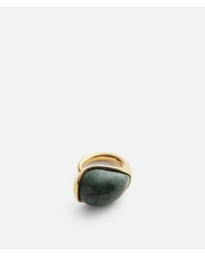 Bottega Veneta Großer Drop Marmor Ring - Grün