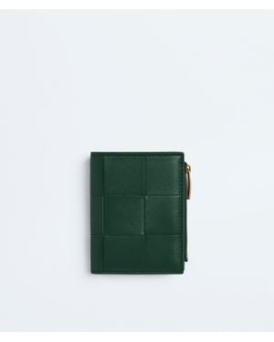 Bottega Veneta Cassette Small Bi-Fold Wallet - Green