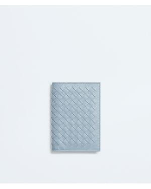 Bottega Veneta Woven Mycelium Passport Case - Blue