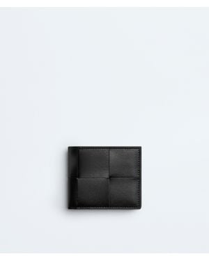 Bottega Veneta Cassette Bi-Fold Wallet With Coin Purse - Black