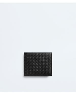 Bottega Veneta Intrecciato Piccolo Bi-Fold Wallet With Coin Purse - White