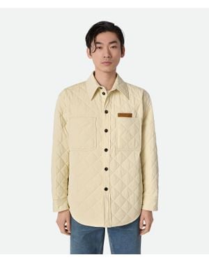 Bottega Veneta Quilted Cotton Overshirt - Natural