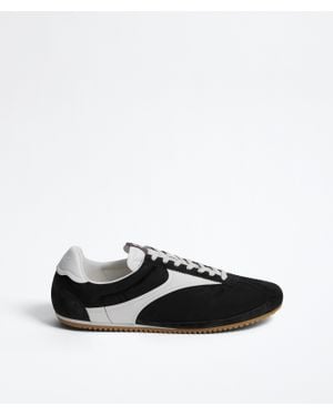 Bottega Veneta Suede-Nylon Shot Trainers - Black