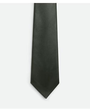 Bottega Veneta Leather Tie - Green