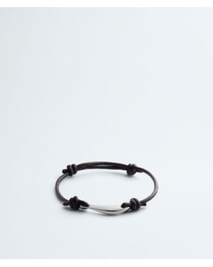 Bottega Veneta Sardine Leather Bracelet - White