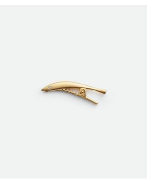 Bottega Veneta Sardine Hair Clip - White
