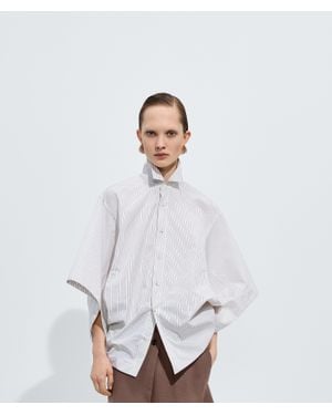 Bottega Veneta Cotton Poplin Shirt - White